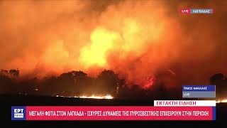 Θεσσαλονίκη: Μεγάλη φωτιά στον Λαγκαδά