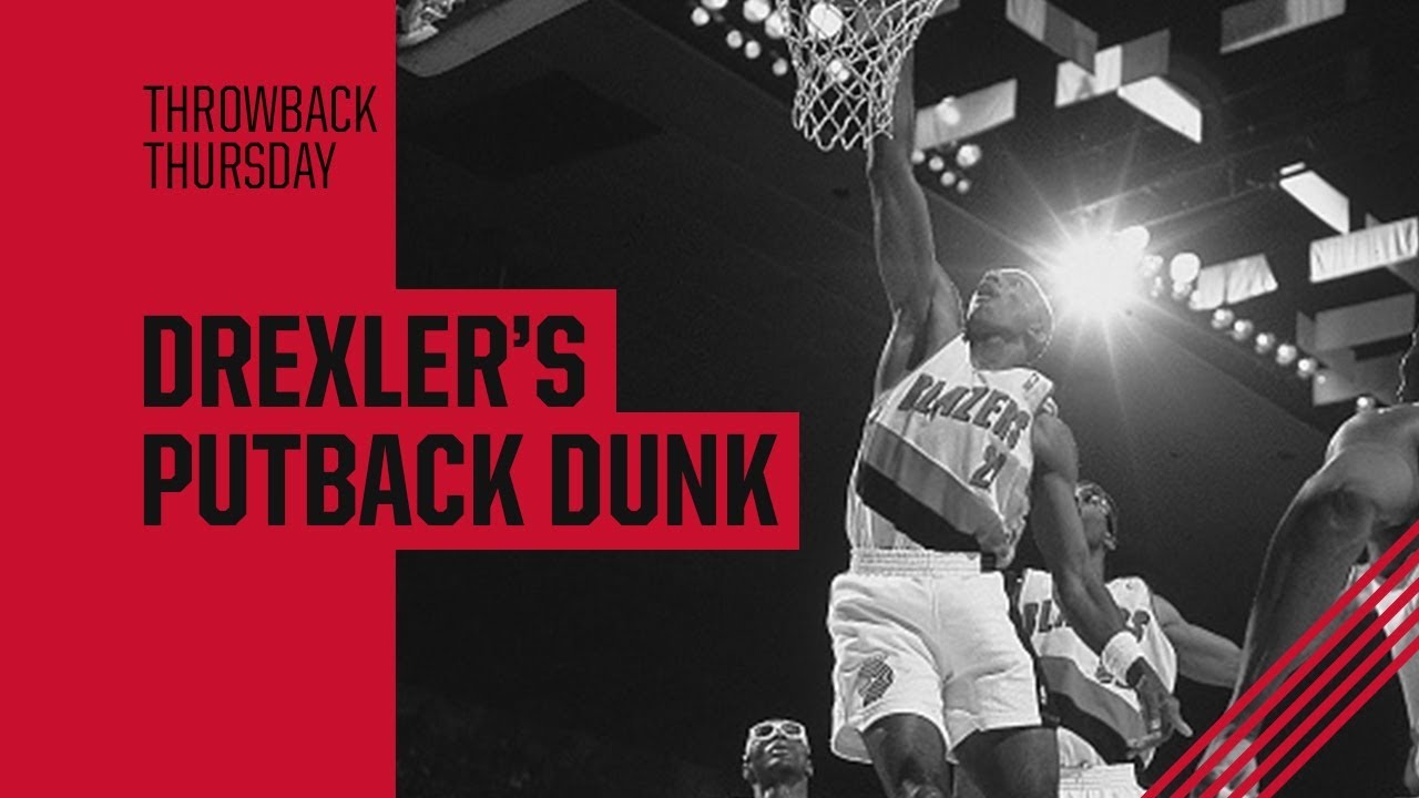 【AAKE】DUNK OVER HALF T Throwback: Clyde Drexler's huge putback dunk in the 1992