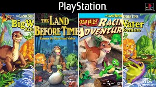 The Land Before Time Games for PS1
