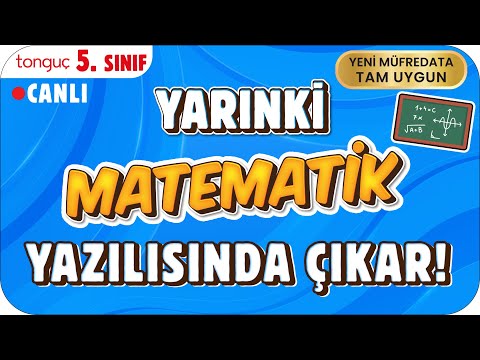 YARINKİ MATEMATİK SINAVINDA