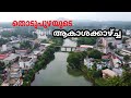 Drone view thodupuzha  aerial view of thodupuzha  dji mavic mini