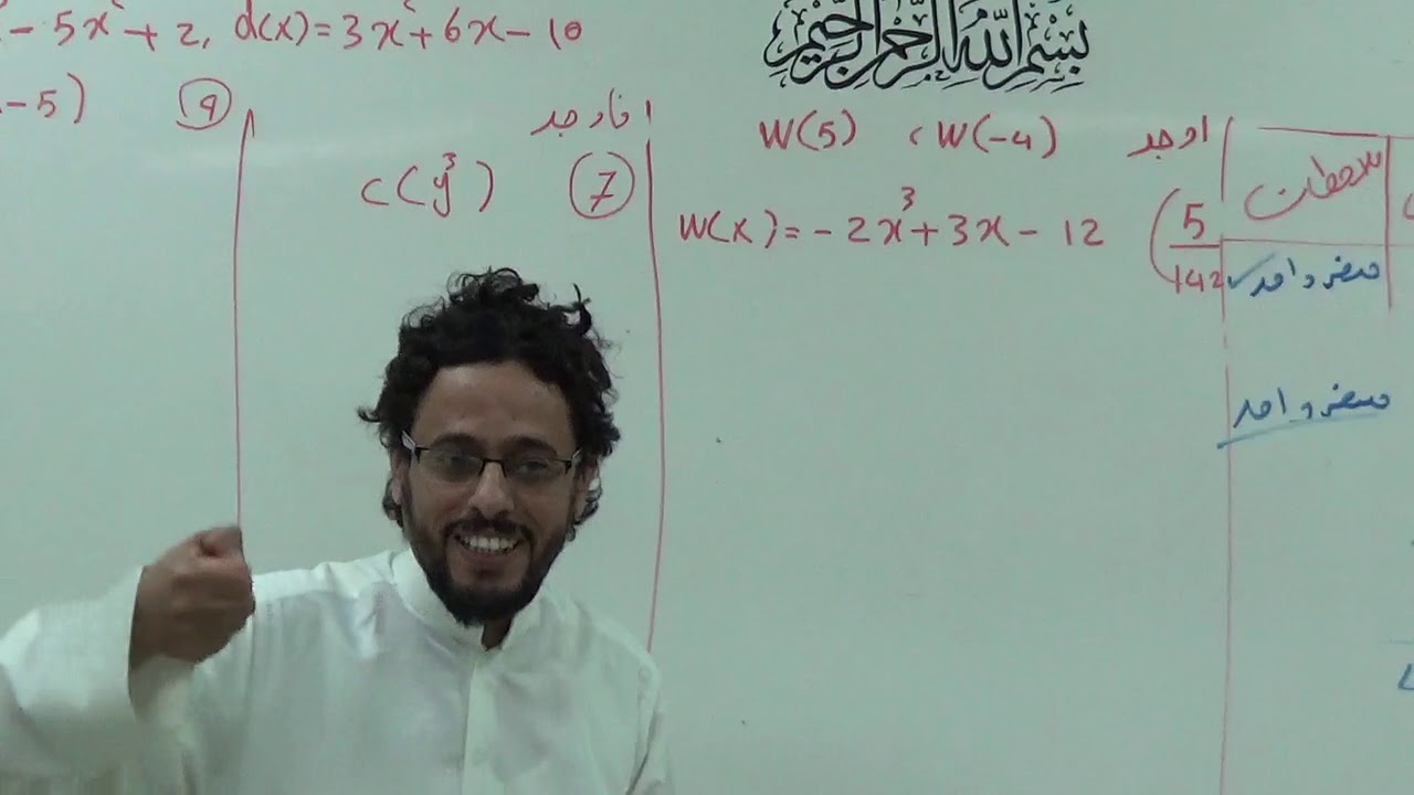 دوال كثيرات الحدود مقدمة رياضيات3 تاريخ 1440