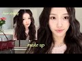 요청 많았던 (?) 메이크업 🌺 + 물결 고데기 스타일링까지 *.ﾟ