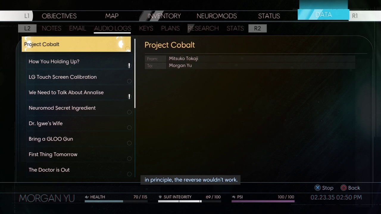 Project Cobalt Roster PREY: Project Cobalt - YouTube