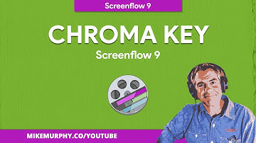 Screenflow 9: How To Remove Green Screen (Chroma Key Filter)