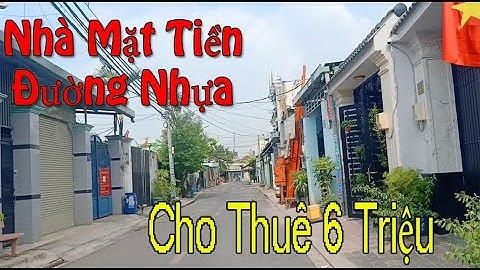Cho Thuê Nhà Hóc Môn Bà Điểm Mặt Tiền Đường Nhựa 8m Thông Giá 6 Triệu/Tháng