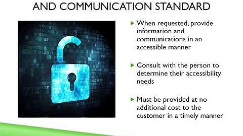 AODA Information and Communication Standard Training Module