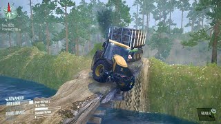 Spintires Mudrunner- water map log delivery || Mudrunner gameplay / #amithost