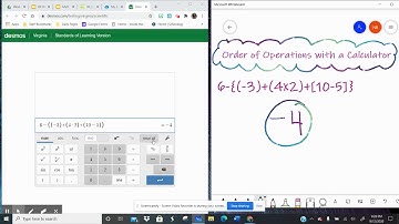 PA Using the Desmos Calculator for Order of Operations