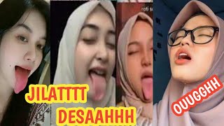 Hijab Julur Lidah Challenge Bikin Basahjulurlidah 