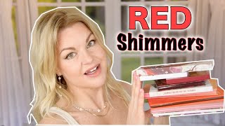 Red shimmers! Swatch party!