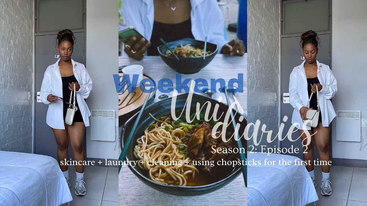 Uni dairies🫧: A chilled weekend in my life as a student | tried Chinese food | Wits student | Vlog