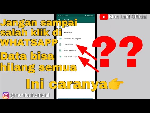 PERBEDAAN GANTI NOMOR VS HAPUS AKUN DI WHATSAAP