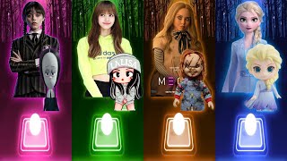 Wednesday Dance Jenna Ortega | Lisa Money | Megan (M3gan) | Let It Go Elsa | Tiles Hop EDM Rush screenshot 2