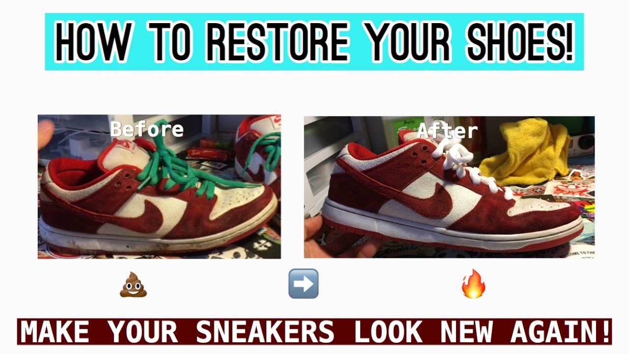 4 WAYS HOW TO RESTORE OLD SNEAKERS! - YouTube