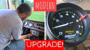 MODERN UPGRADE: How to Install a Tachometer (Tacho / Rev Gauge) in Motorhome, RV, Bus, Car or Truck