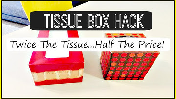 DIY Square Box Tissues From Regular Box | SAVES SO MUCH MONEY
