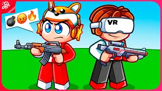 Fiz Dupla Com Meu Irmão Em Realidade Virtual No Roblox
