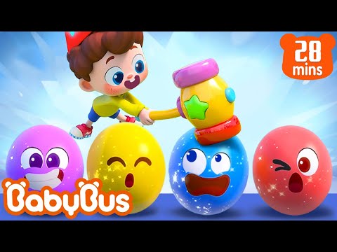 Video Neo và trò chơi đập trứng sắc màu | Nhạc thiếu nhi vui nhộn | Yes! Neo | BabyBus - youtube
