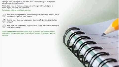 Webinar on the Sphere Handbook in Action e-learning course