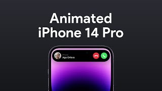 How to animate iPhone 14 Pro UI in Figma