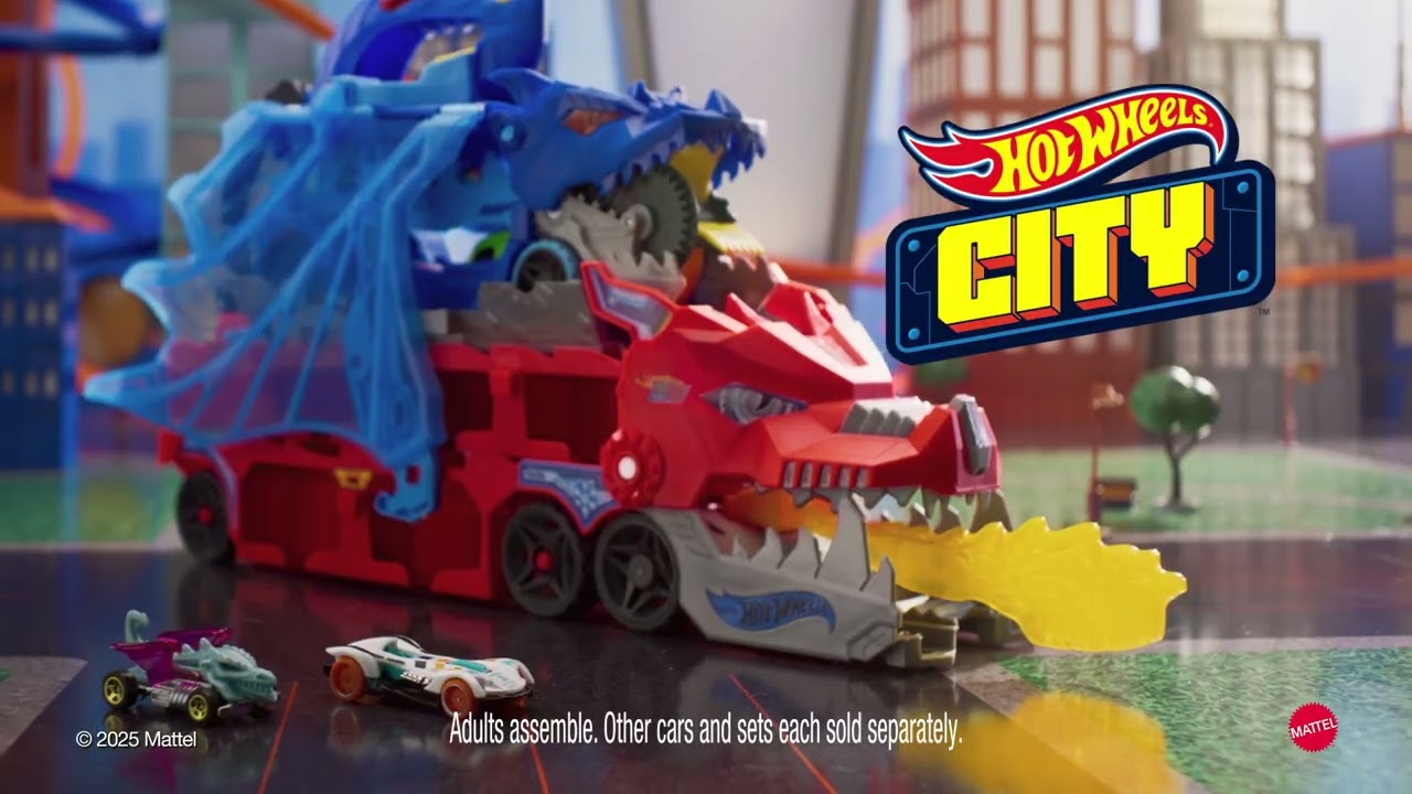 Hot Wheels - Ultimate Dual Dragon Transporter & Ultimate Garage | AD