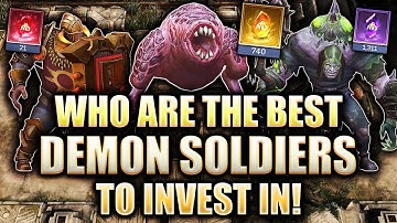 VERY BEST Demon Soldiers to INVEST IN to Succeed in GvG! ft. @korywor ⁂ Watcher of Realms