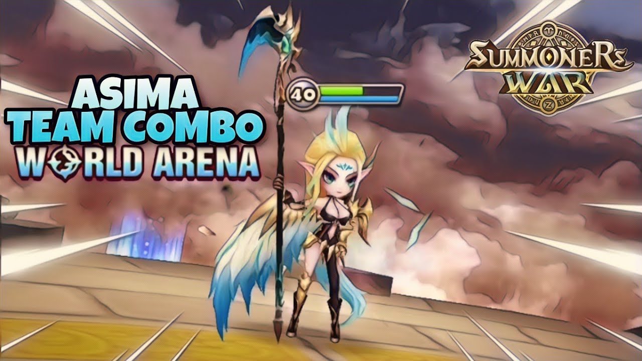 Asima Team Combo in World Arena Ep. 4 - Summoners War