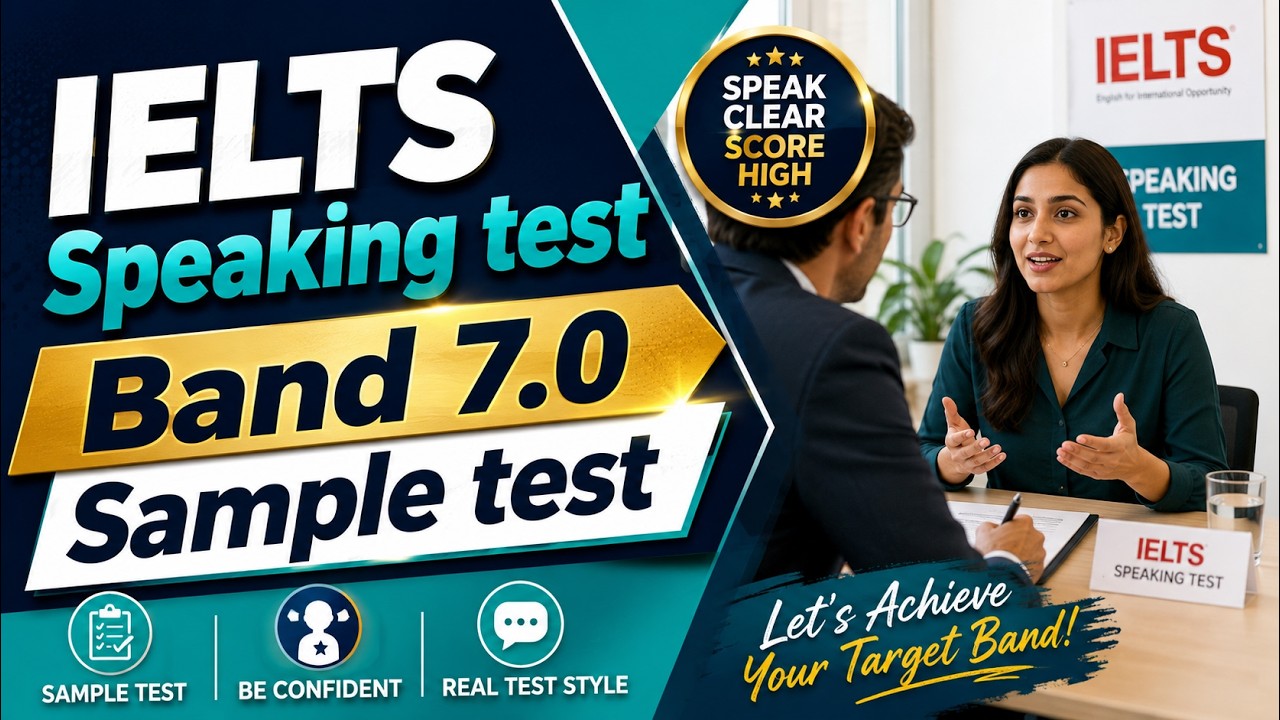 IELTS Speaking test Band 7.0 Sample test - YouTube