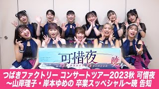 つばきファクトリー コンサートツアー 2023秋 可惜夜〜山岸理子・岸本ゆめの 卒業スッぺシャル〜暁