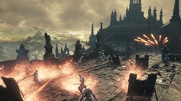 Dark Souls 3 Cinders Mod Pyromancy Showcase - Bursting Fireball and Incendiary Bursting Fireball