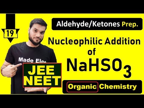 (L-19) Aldehyde અને Ketones પર NaHSO3 નું ન્યુક્લિયોફિલિક ઉમેરણ || કેમિકલ Rxn. || JEE NEET