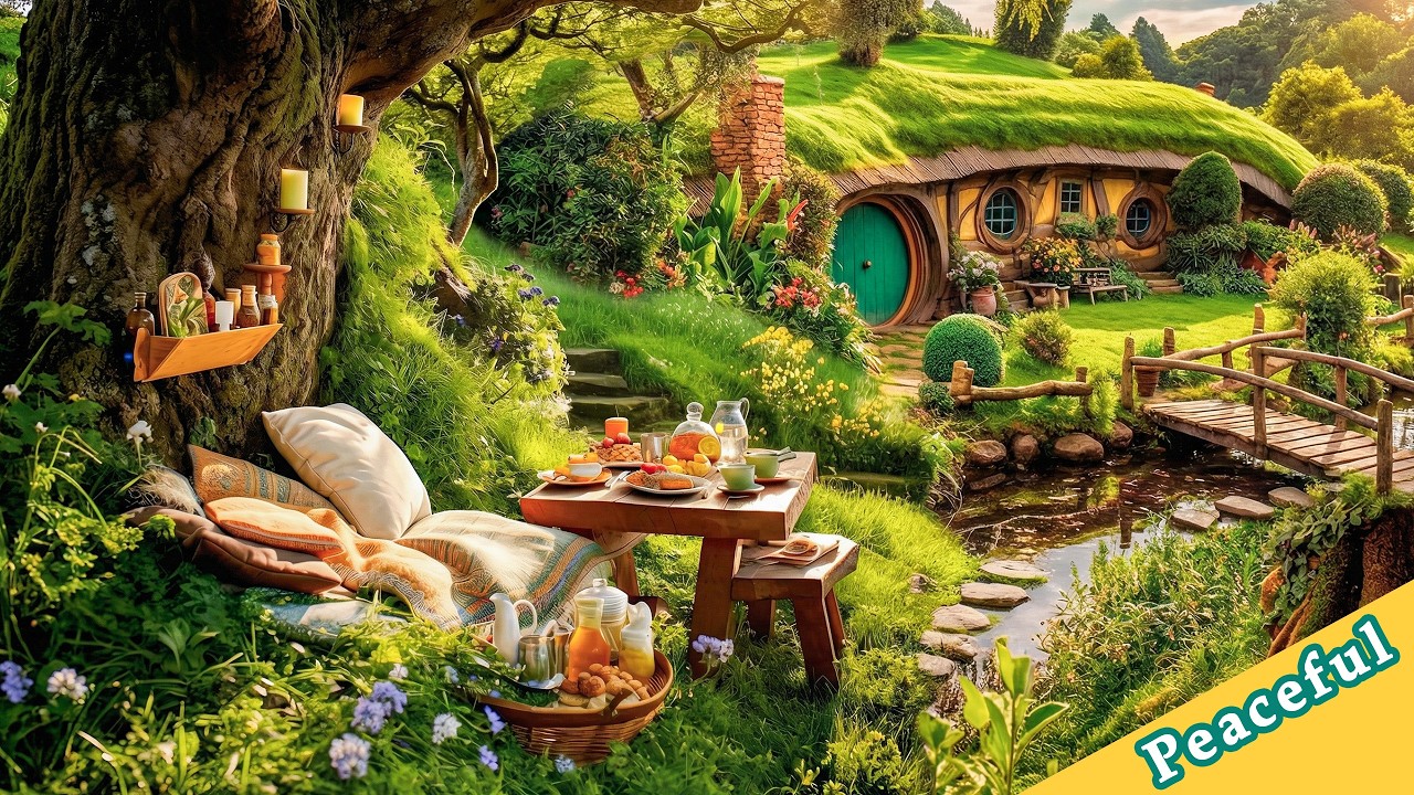 Breakfast by the Pond in Hobbit Village | A Gentle Day in Nature’s Harmony
