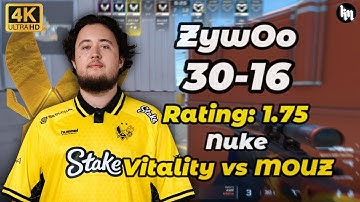 ZywOo (30-16) Vitality vs MOUZ (nuke) | IEM Chengdu 2025 #cs2 #zywoo
