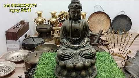 Tượng bất động mình vương, tế Công, quản gia, xông trầm, cá ngậm tiền, phật a di đà,, đồ đồng sưu 