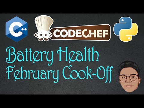 Battery Health codechef solutions || February Cook-Off codechef solutions || CPP || Rapid coders