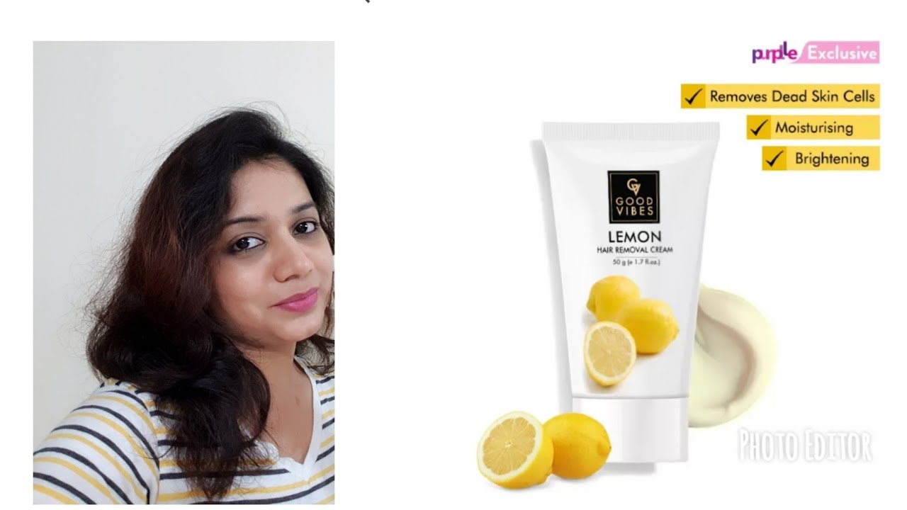 Buy Good Vibes Hair Removal Cream  Lemon 50 gm Online  Purplle