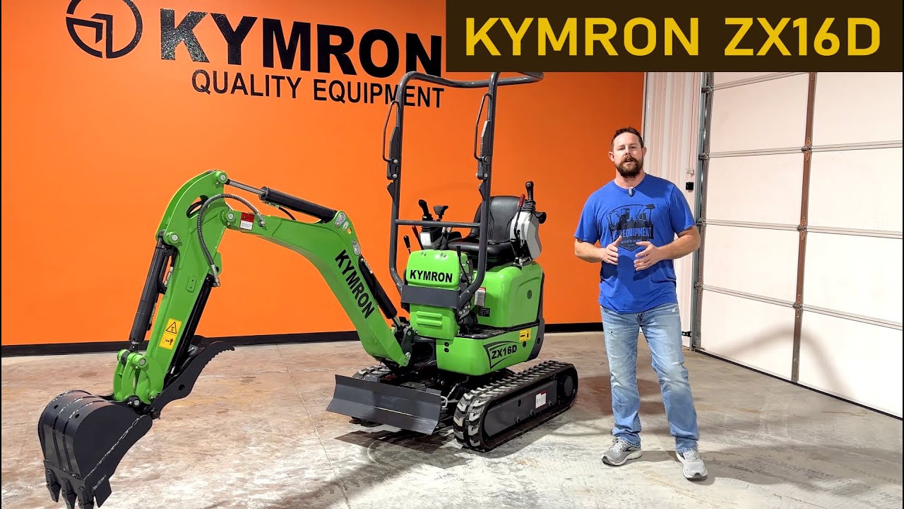 New KYMRON ZX16D DIESEL mini Excavator, smoothest machine yet