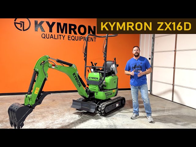 New KYMRON ZX16D DIESEL mini Excavator, smoothest machine yet