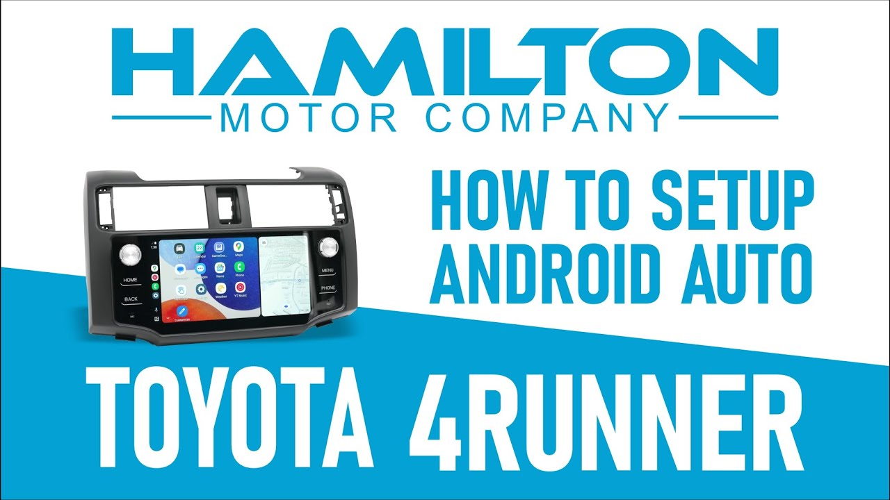 How to Setup Android Auto on Toyota 4Runner. Apple CarPlay Conversion ...