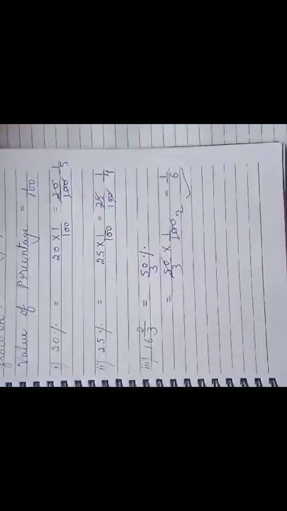 How To Convert Percentage Into Fraction shorts YouTube how-to-convert-percentage-into-fraction-shorts-youtube