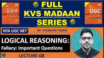 Full KVS MADAAN Series I Logical Reasoning I Lecture-8 I NTA UGC NET 2023 I By Shubham Tiwari