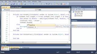 Visual Basic Tutorial   56   Calculator Part 3