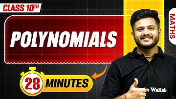 Polynomials in 28 Minutes || Mind Map Series for Class 10th