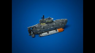 Submarine | 3D Speed Art | Magicavoxel