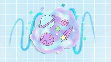 Pastel Galaxy Intro Template [no text] | iEditingX