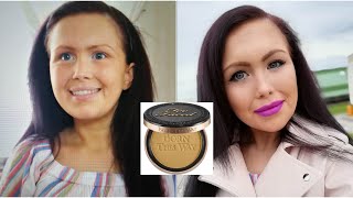 Too Faced Born This Way Powder Foundation Review & Demo Latte