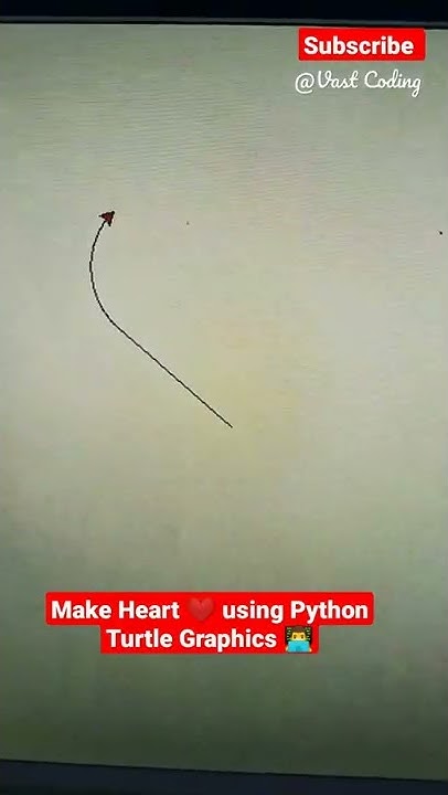 Make Heart ️ using Python Turtle Graphics 👨‍💻 [#shorts #python #coding ...
