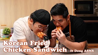 Best Korean Fried Chicken Sandwich EVER @DongASMR
