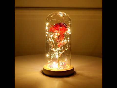 Wieczna róża / Eternal Rose Flower in Glass Dome